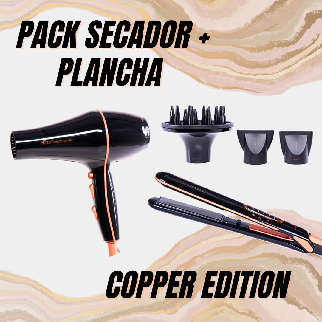 Pack secador y plancha S.P. Perfect Copper Edition